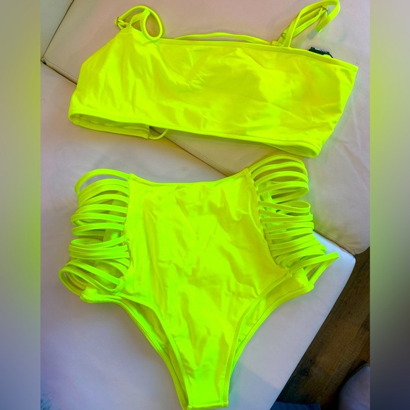 Fashion Nova Swim Lime Greenyellow Fashion Nova Bikini Poshmark